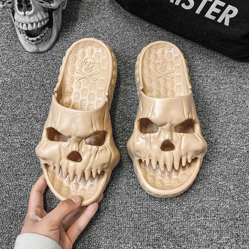 Men′s Leisure Outdoor Skull EVA Home Floor Slippers