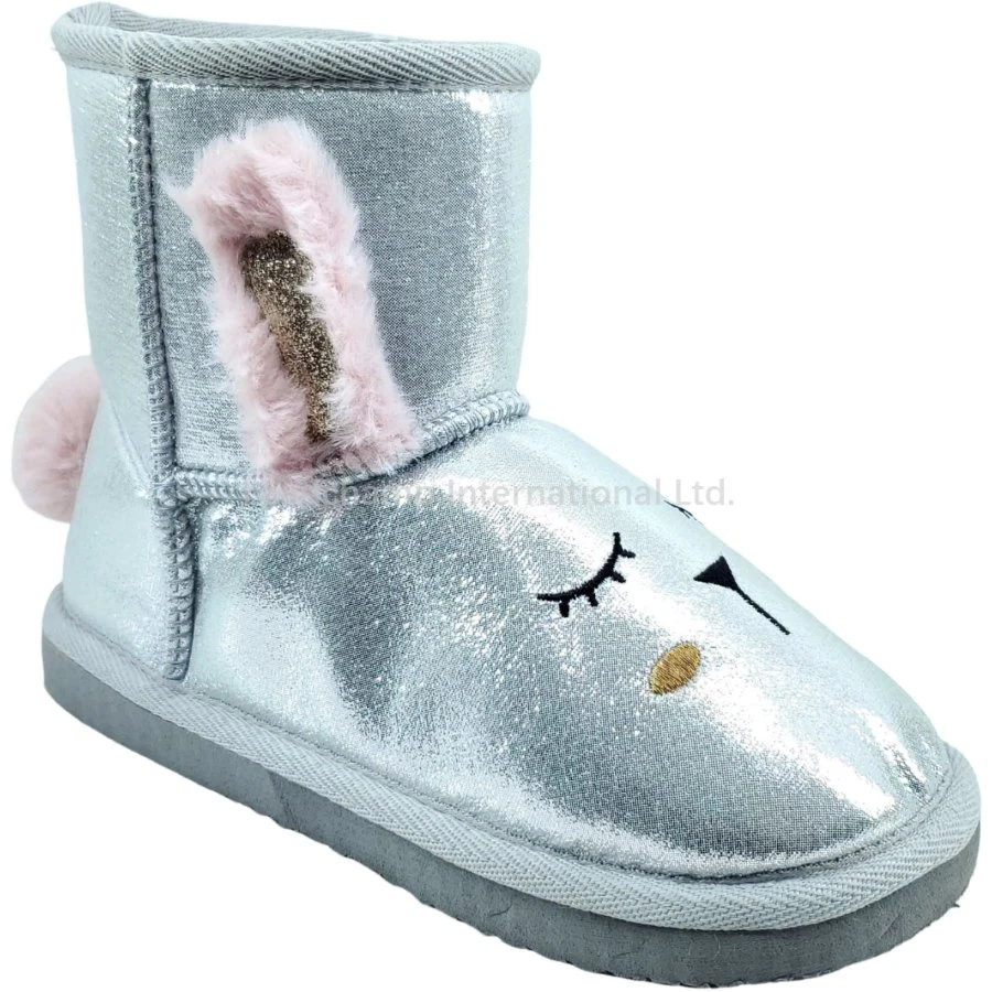 Children Comfortable Warm Fluffy Fur Winter Home Boots