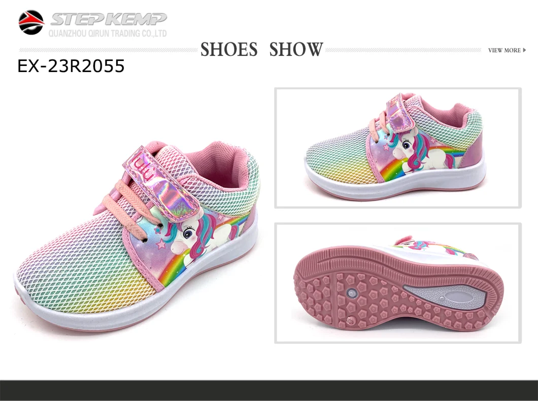 Girl Breathable Mesh Sneakers Toddler Infant Sneakers Non-Slip Running Shoes Ex-23r2055