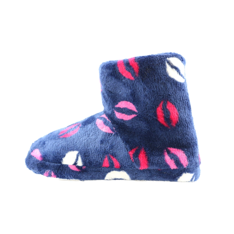 Lip Pattern Supper Soft Home Winter Warm Boots