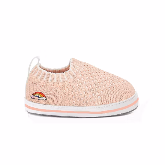 Calcetines informales para bebé, venta al por mayor, transpirables, antideslizantes, zapatos de punto de algodón, zapatillas de deporte para bebés, zapatos para niños